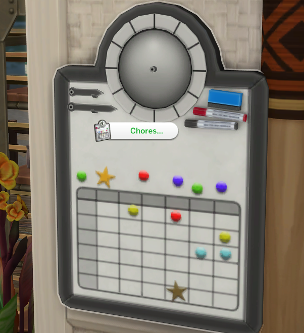 Chores (Parenthood and/or Discover University)