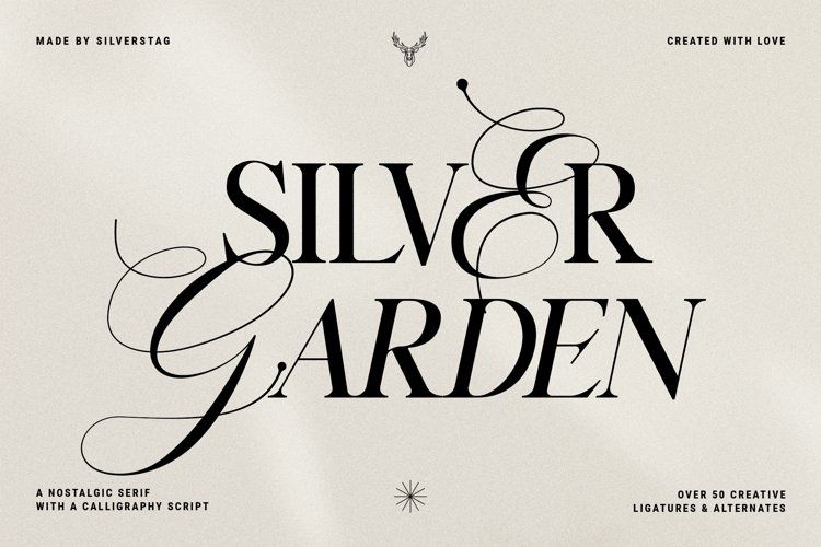 Silver Garden – Nostalgic Font Duo