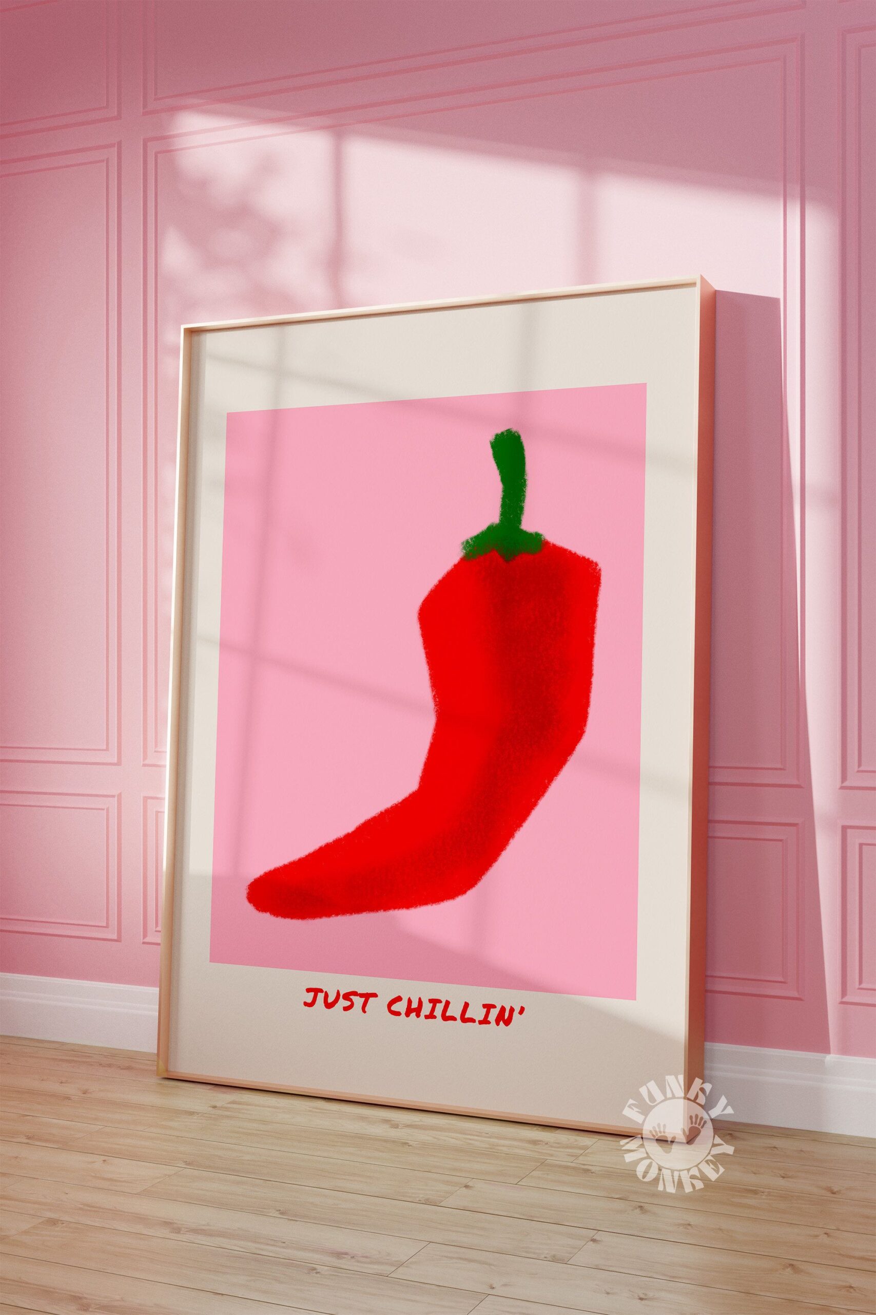 Just Chillin Wall Art Print, Chilli Poster, Retro Kitchen Decor Digital Print, Printable Kitchen Art, Apartment Aesthetic, Trendy Download – Etsy