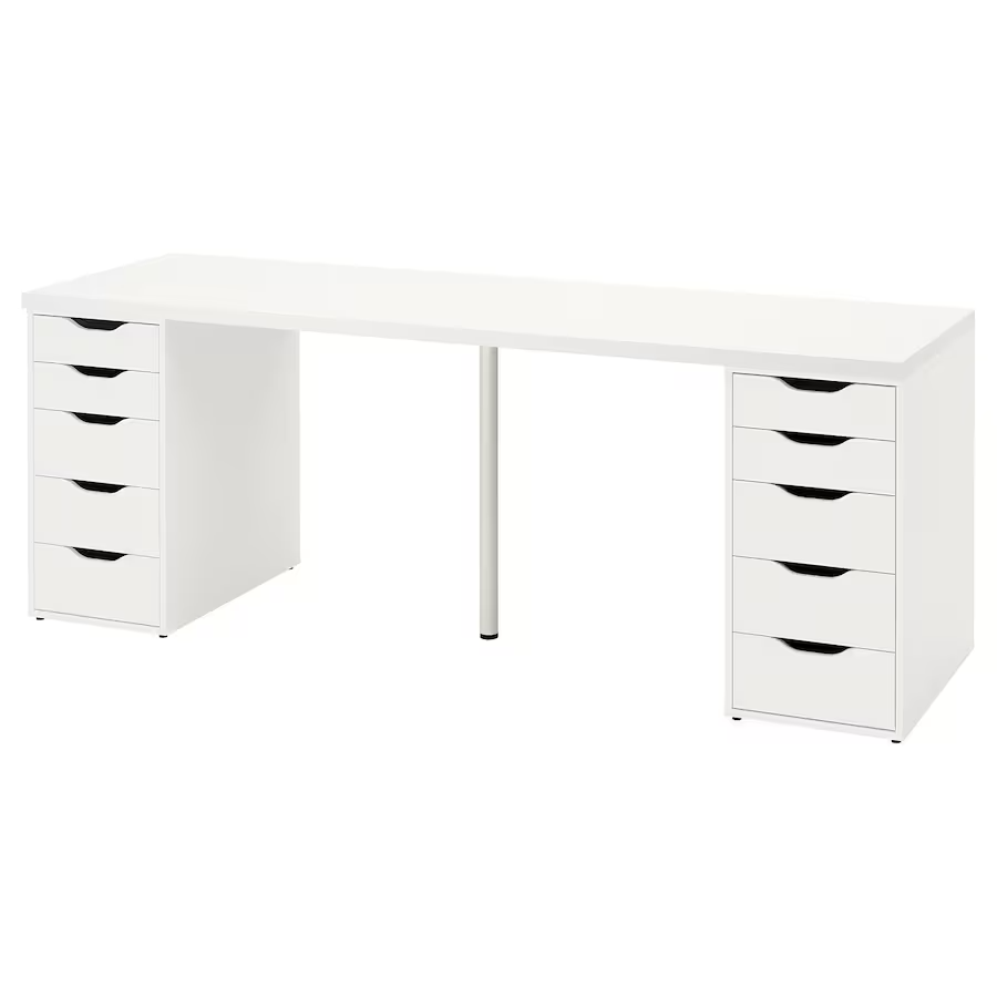 IKEA – LAGKAPTEN / ALEX desk, white
