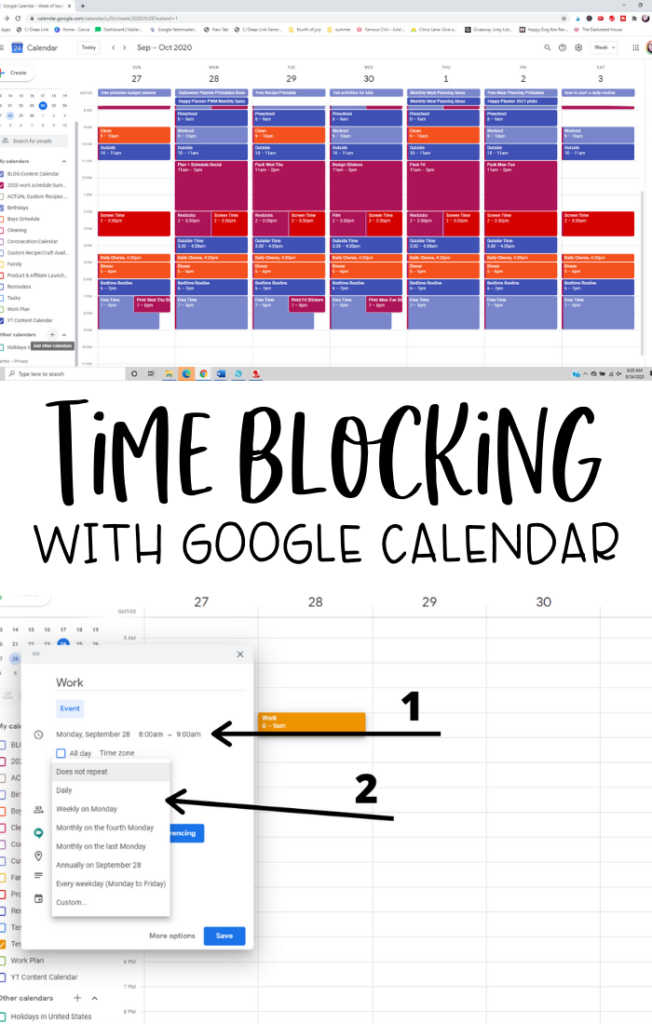 Time Blocking with Google Calendar