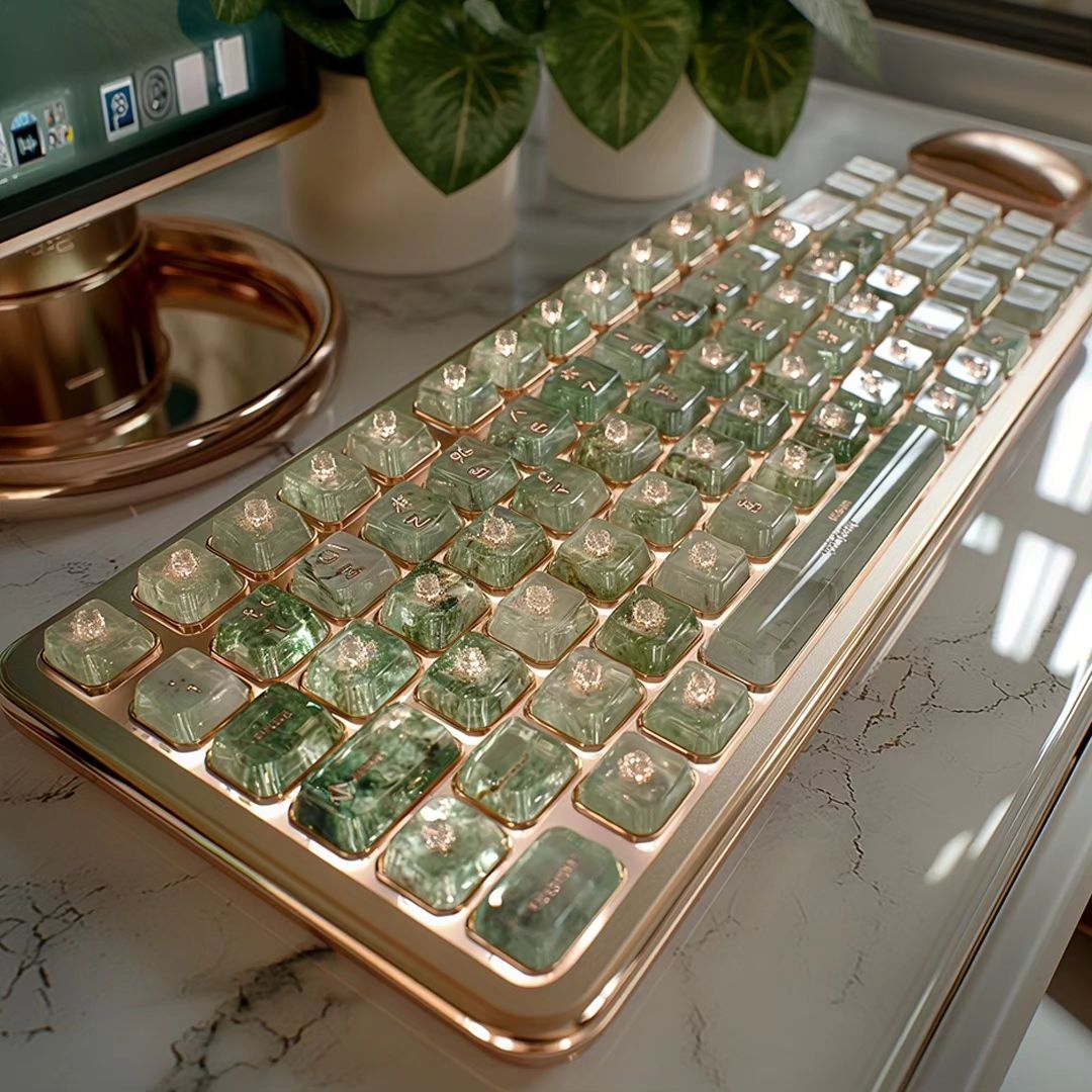 The CrystalKey Luminaire Keyboard ✨️