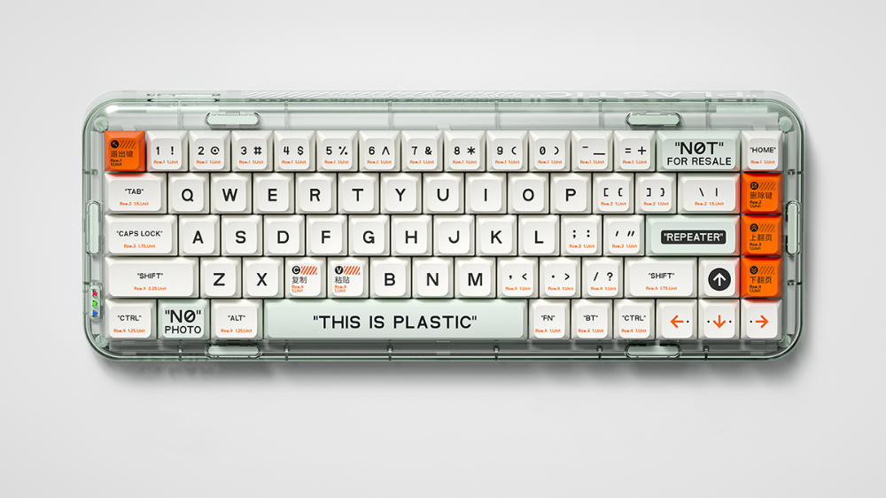 Shades of Off-White Transparently Influence Mojo68 Mechanical Keyboards