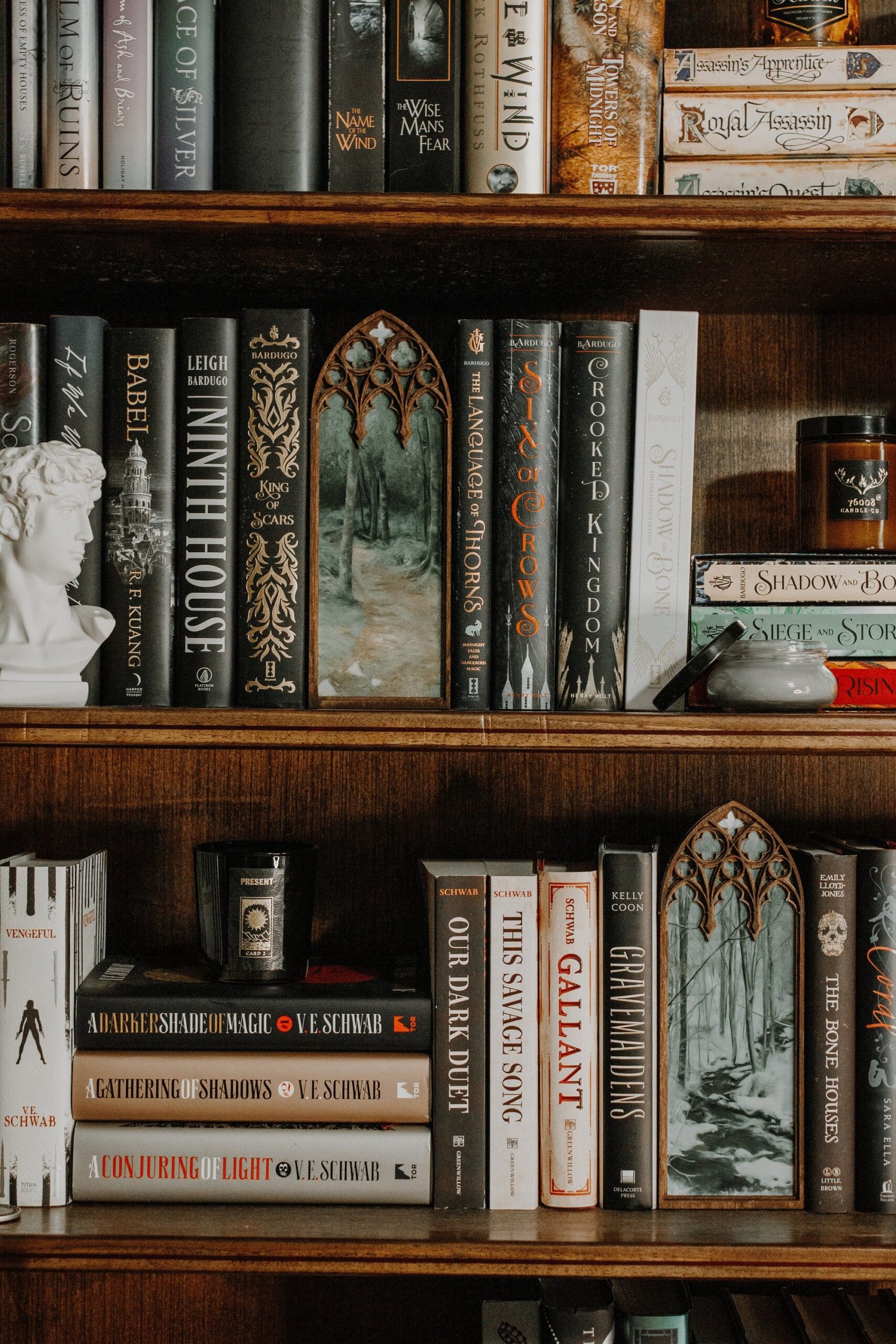 Appalachian Forest Window Bookshelf Decor | Book Nook