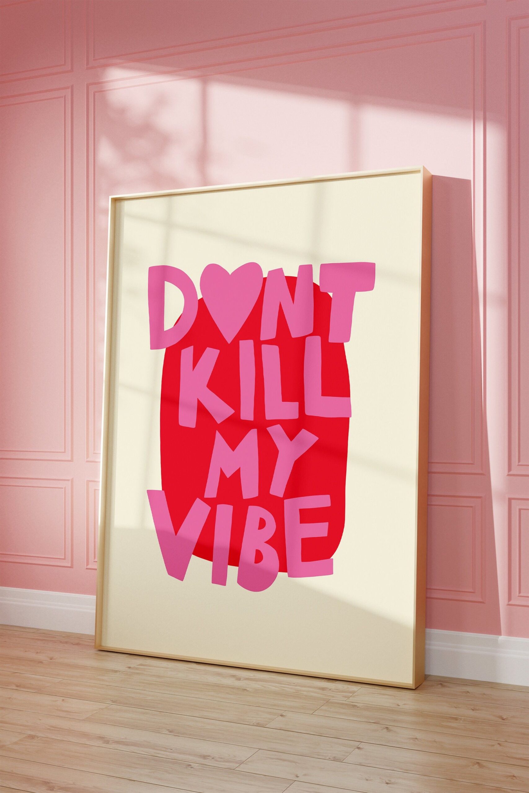 Maximalist, Vivid Pink Colourful ‘ My vibe ‘ Typography Poster, Funky Art, INSTANT Digital Wall Art , Gustaf Westman, Eclectic Home Decor