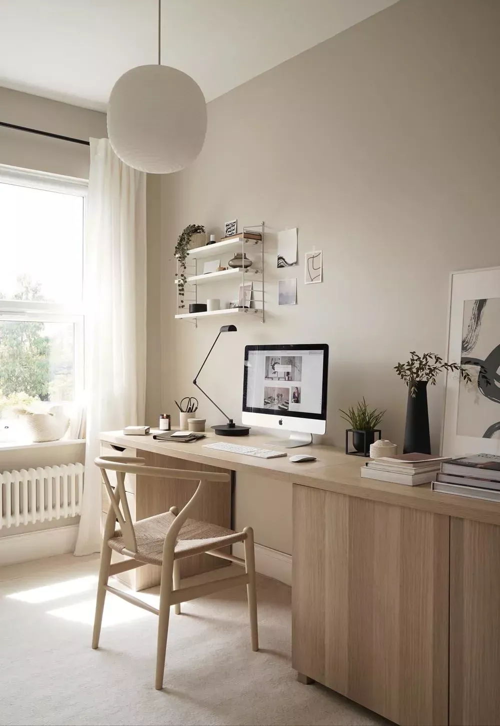 A home-office revamp with an IKEA desk hack | These Four Walls