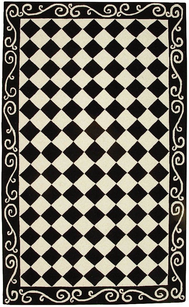 Safavieh Chelsea HK711A Black – Ivory Area Rug