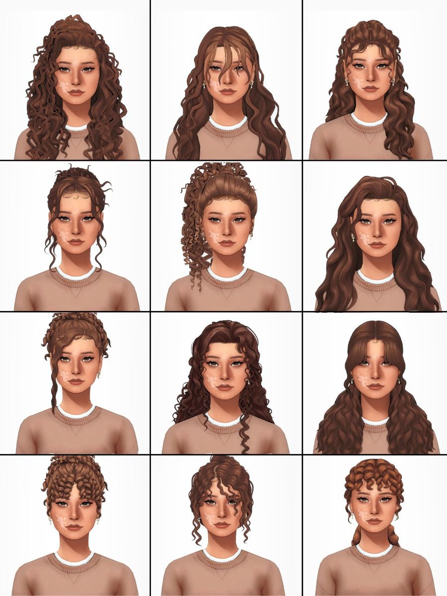 Sims 4 Maxis Match Hairs
