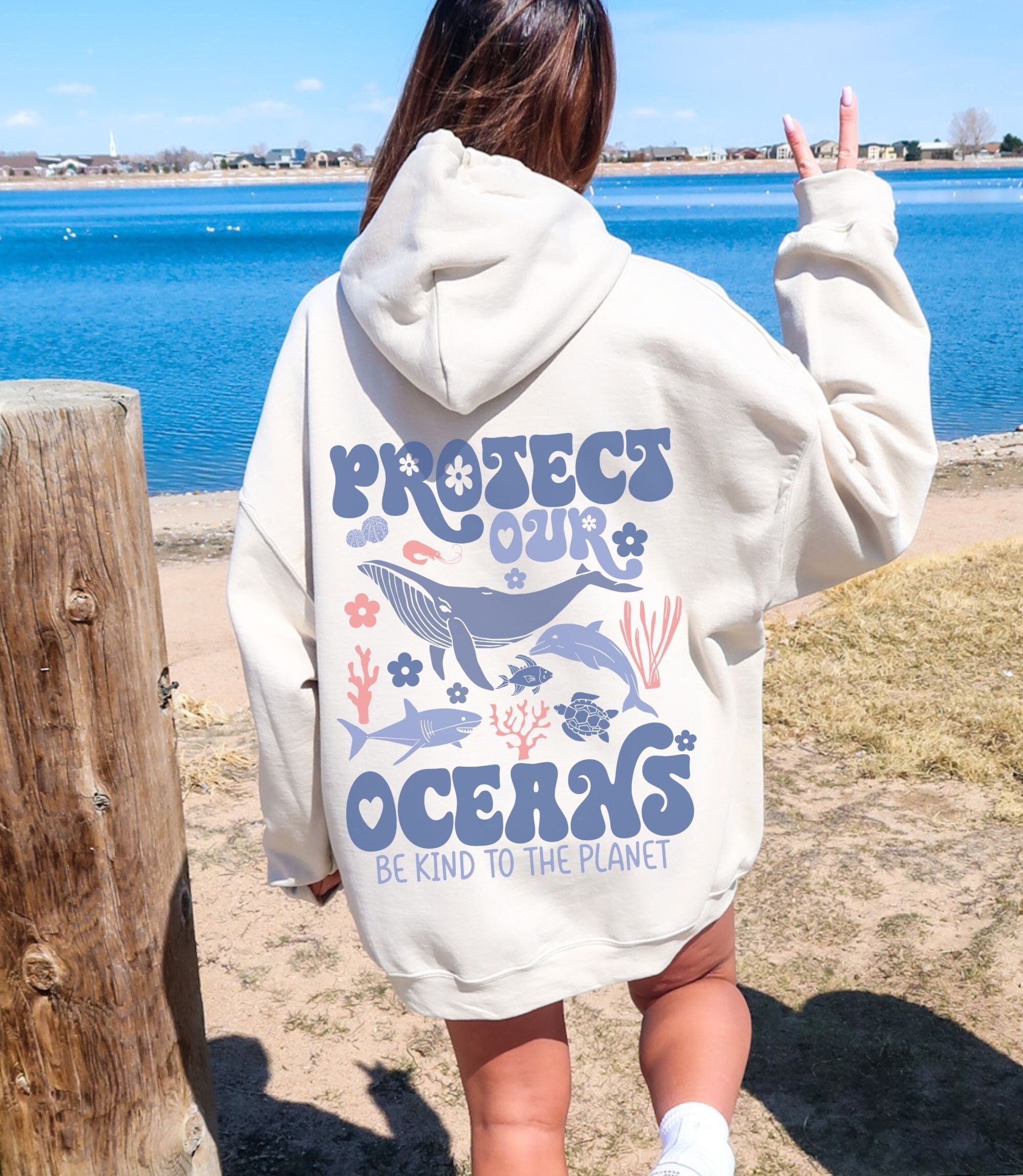 Wave Riders Surfing Hoodie, Protect Our Oceans, Save Our Ocean, Summer Hoodies, Oversized Trendy Hoodie, VSCO Hoodie Preppy Aesthetic Gifts