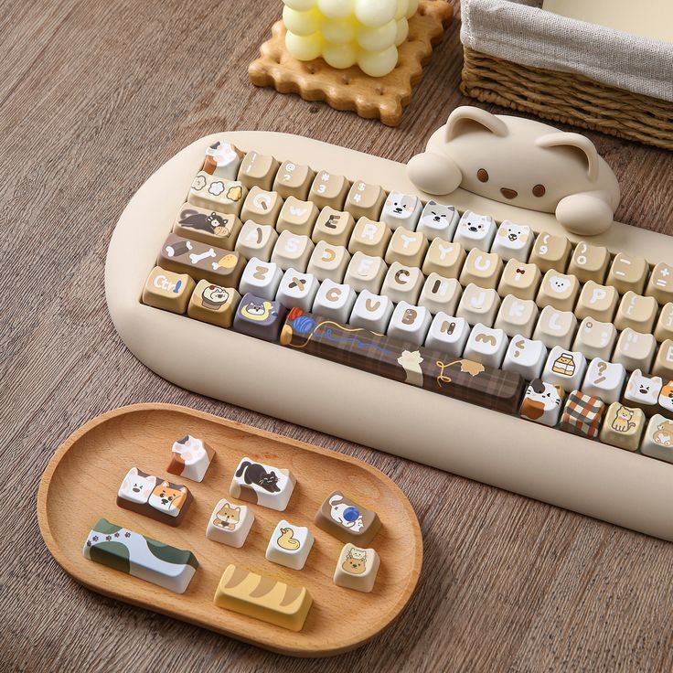 YUNZII PBT Mao Keycaps, Dye-Sub Mao Profile Custom Keycaps