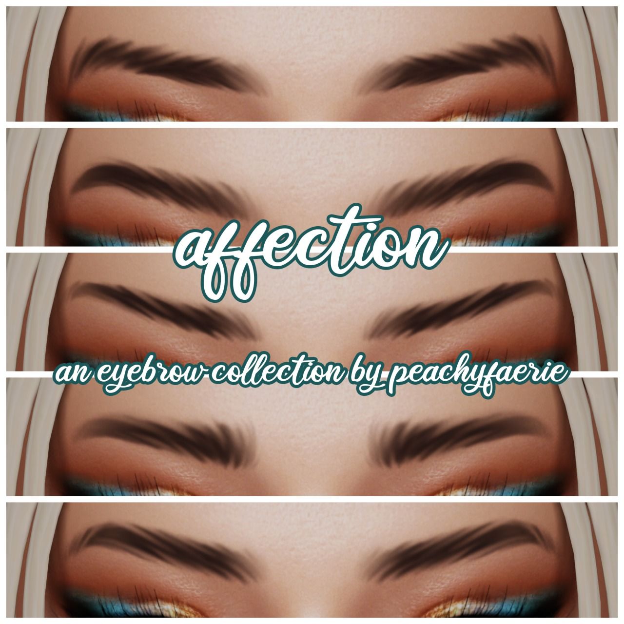 AFFECTION ♡ an eyebrow collection by peachyfaerie