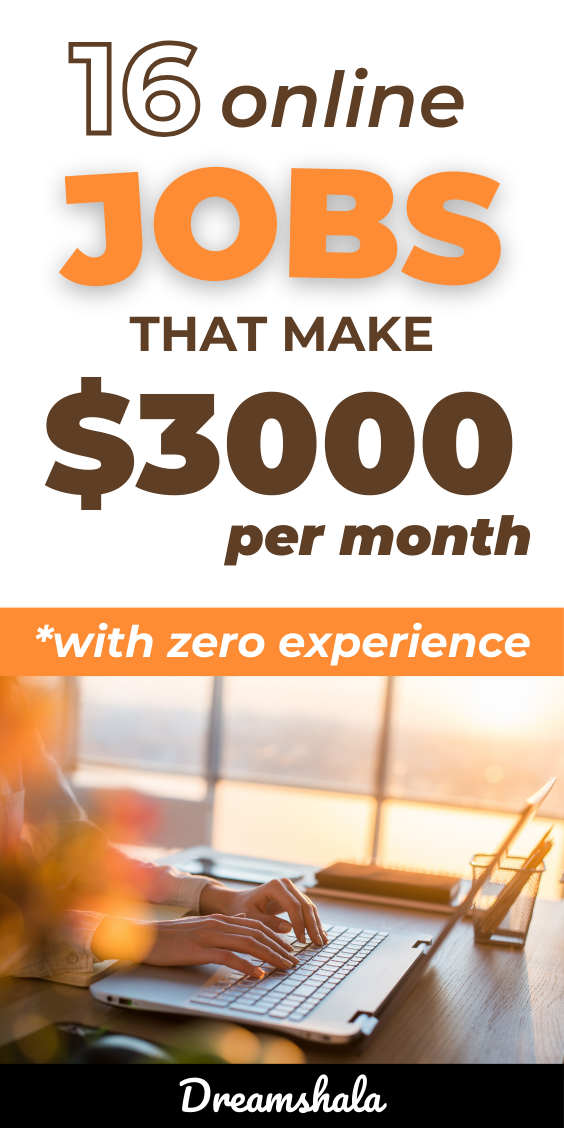 16 Simple Online Jobs That Pay 3000 a Month or More in 2024